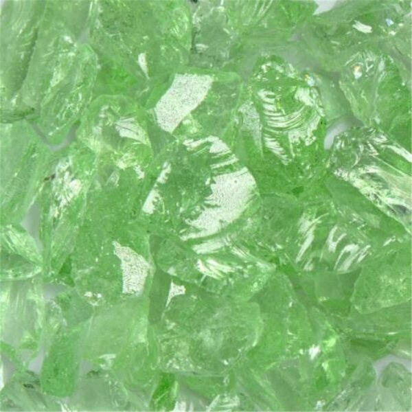 Calle Recycled Chunky Glass Crystal Green - Small - 0.25-0.5 in. - 1 lbs CA2756135